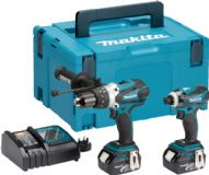 Makita Cordless Hammer Driver Drill/Impact Driver Set